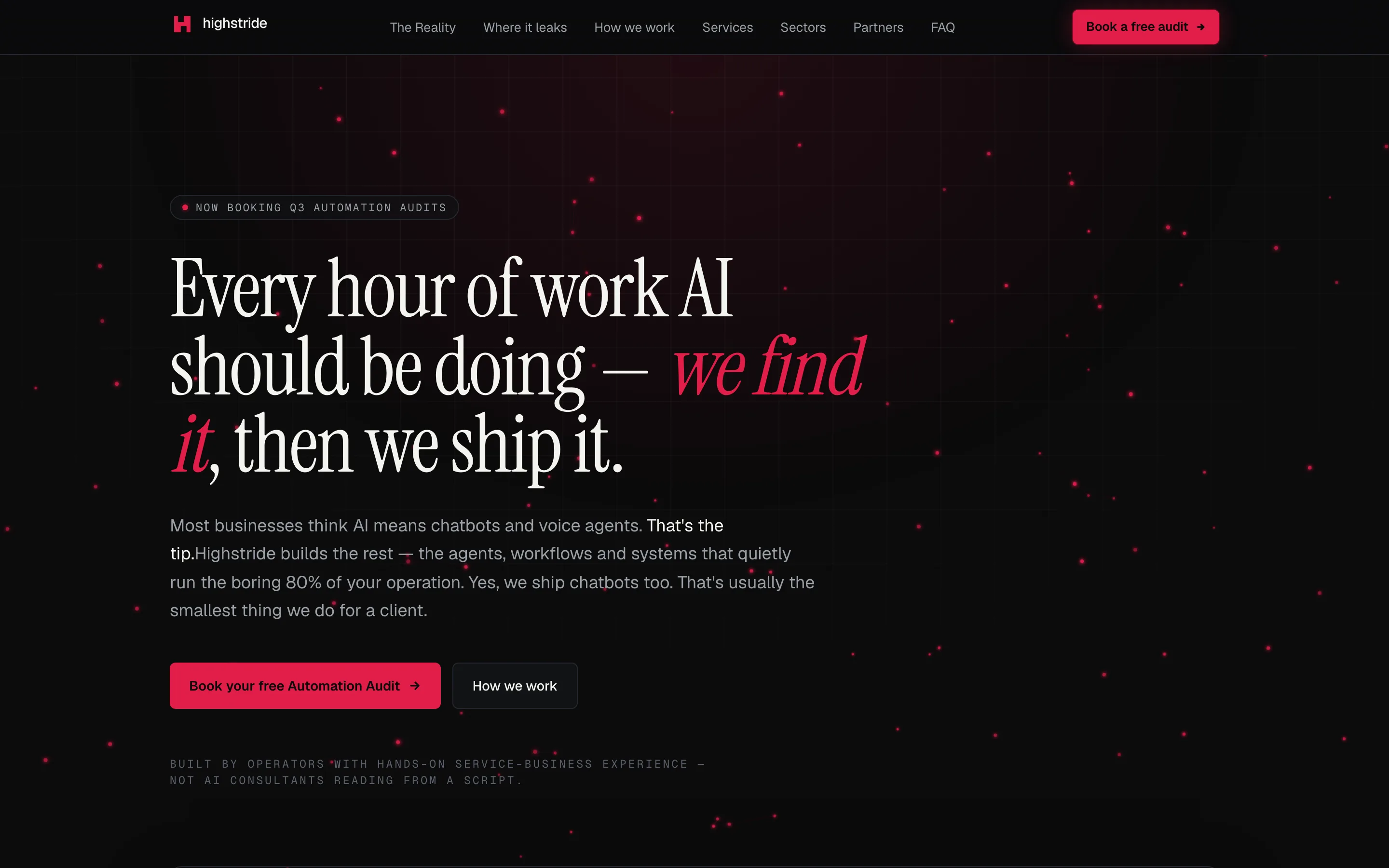 highstride.tech homepage