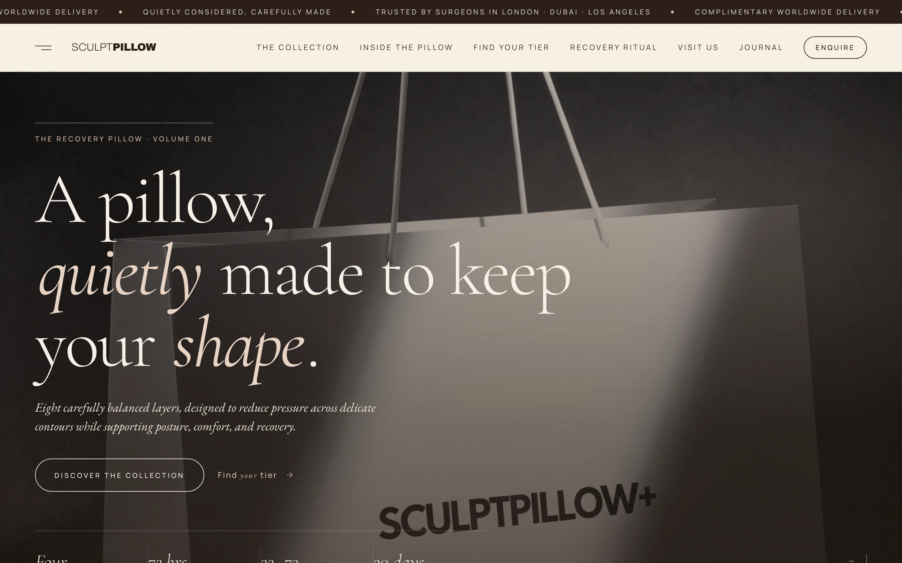Sculptpillow homepage