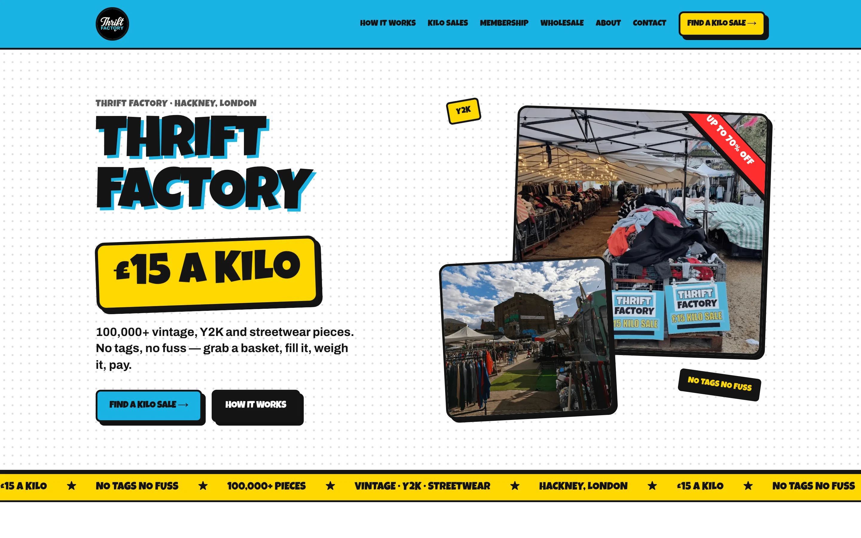Thrift Factory homepage