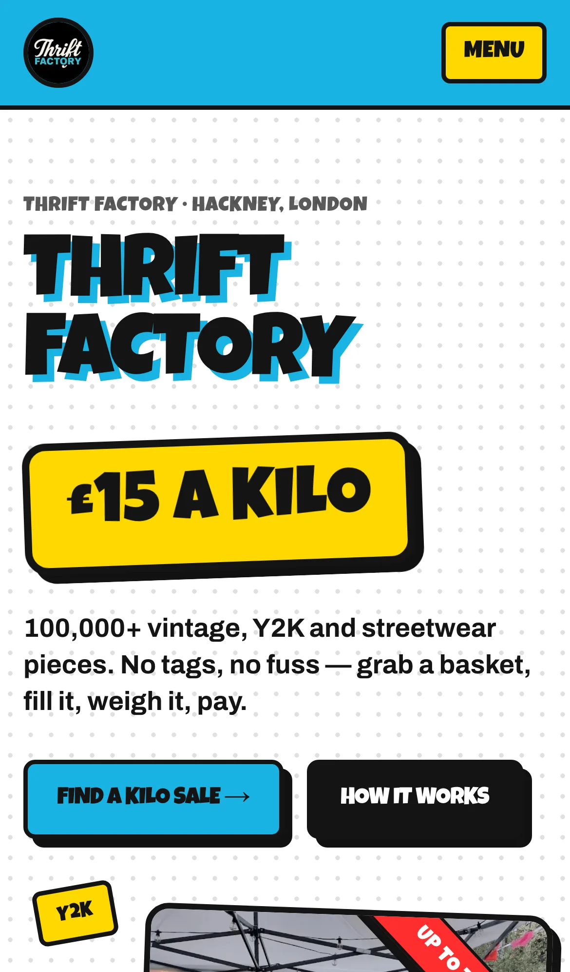 Thrift Factory on a phone